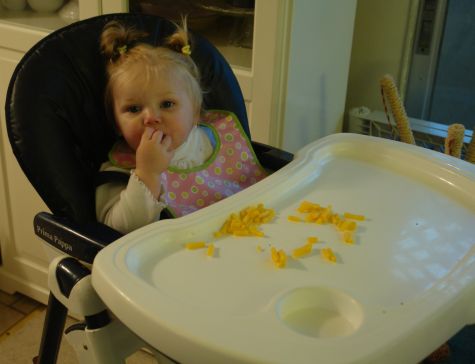 In the high chair