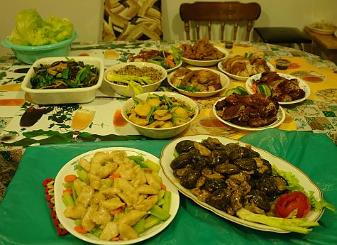 Chinese New Year dinner