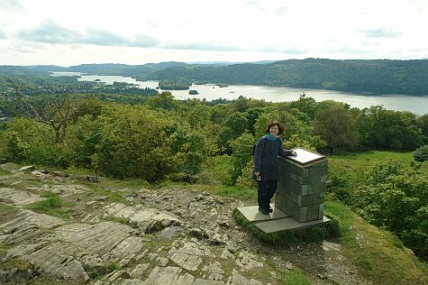 Orrest Head facing sw Lake Windemere, with Ellen
